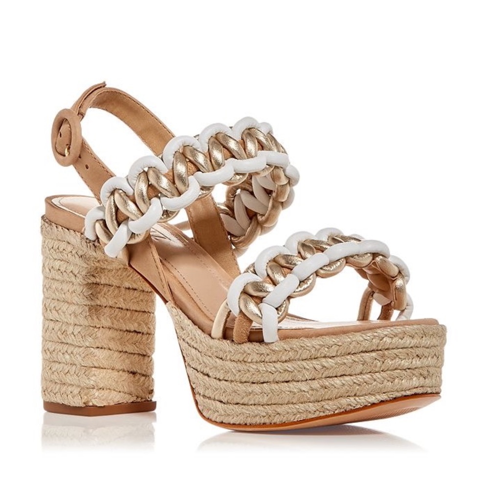 Schutz Juliet Woven Leather Platform Sandal